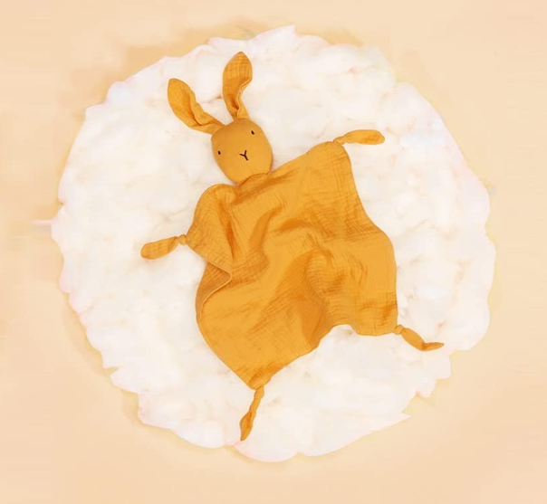 Organic Cotton Muslin Bunny Comfort Blanket