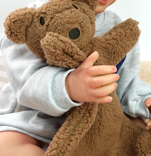 Bear and Lamb Baby Security Blanket with Stuffed Animal