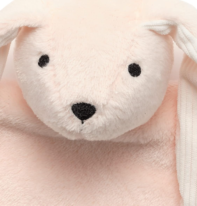 Pink Bunny Plush Baby Security Blanket