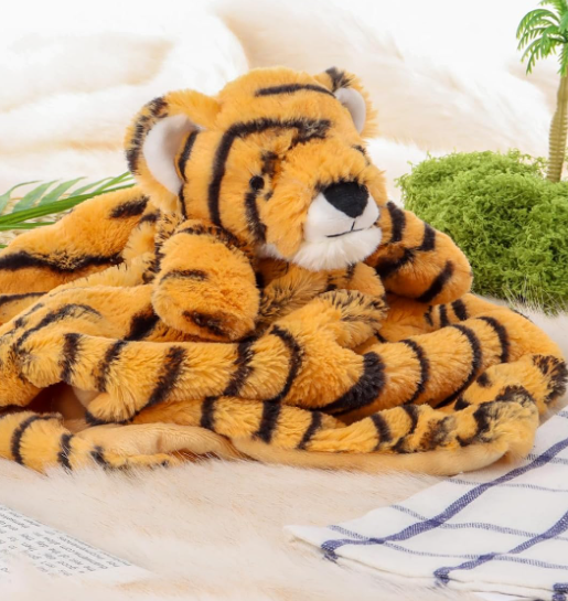 Tiger Plush Security Blanket for Babies - Image 2