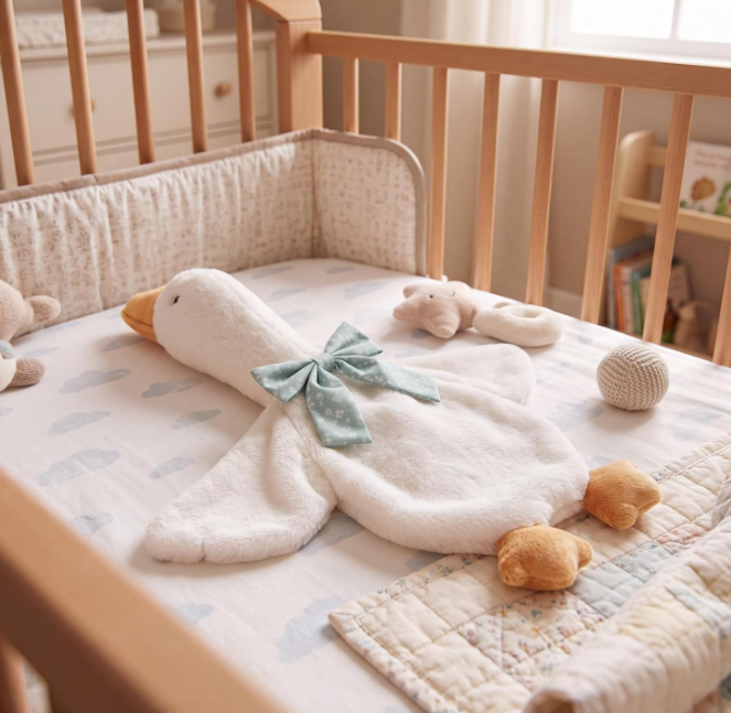 Goose Comfort Blanket with Bow - Image 2