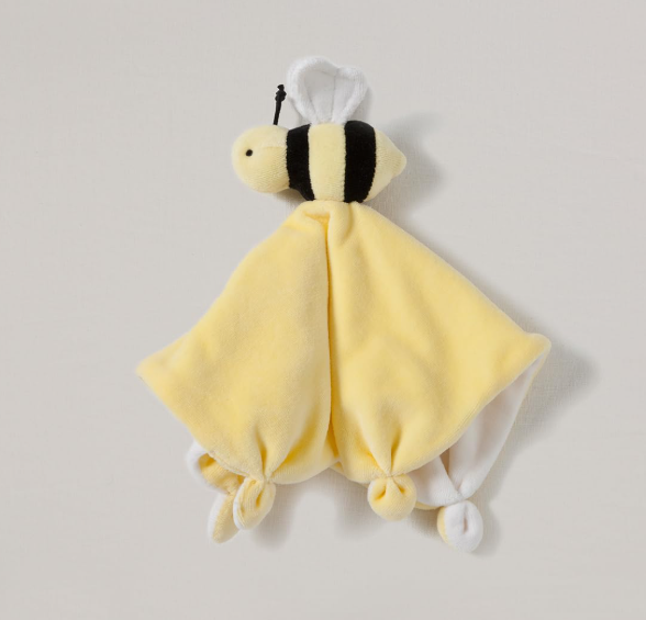 Plush Bee Comfort Blanket with Soft Velour Shell