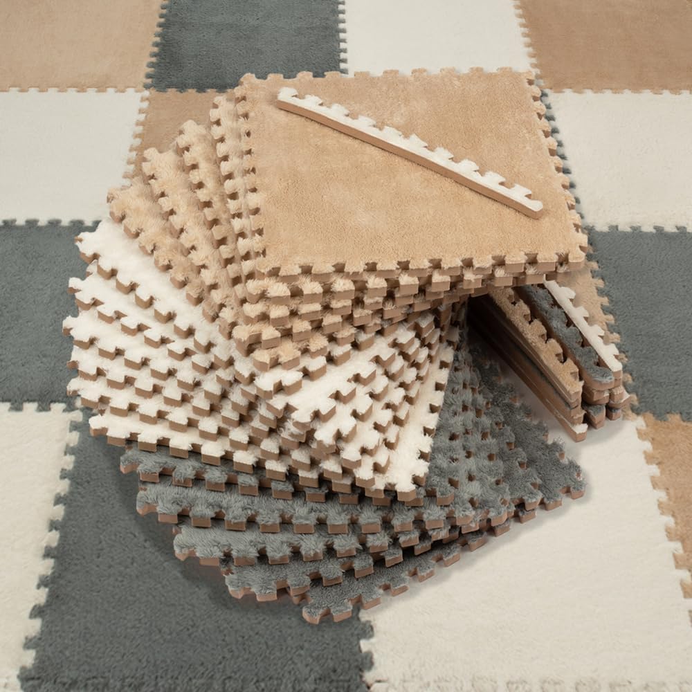 Carpet Squares Puzzle Mat, Baby Mat for Floor, Foam Floor Tiles