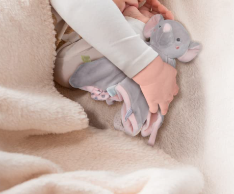 Elephant Security Blanket with Tags and Teether - Image 2